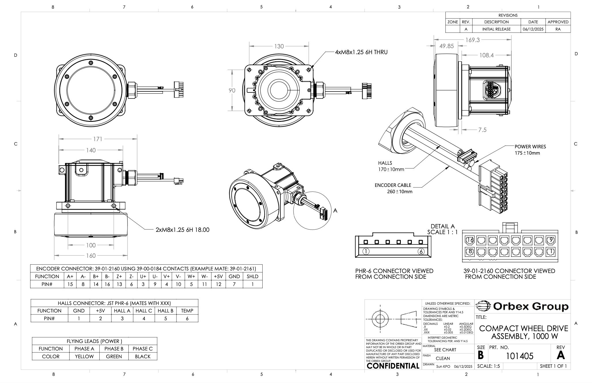 CWD1000 Dimensions