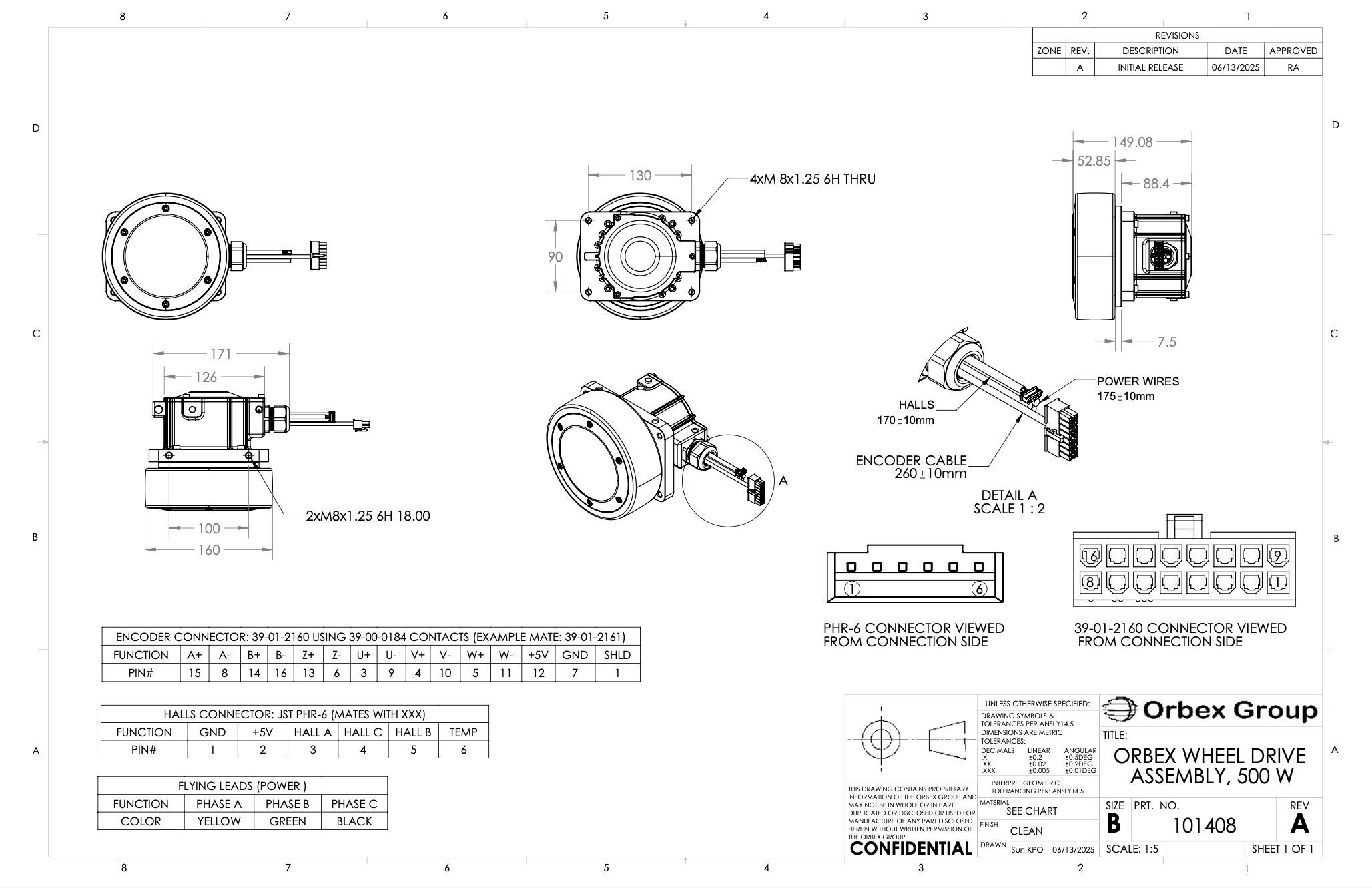CWD500 Dimensions